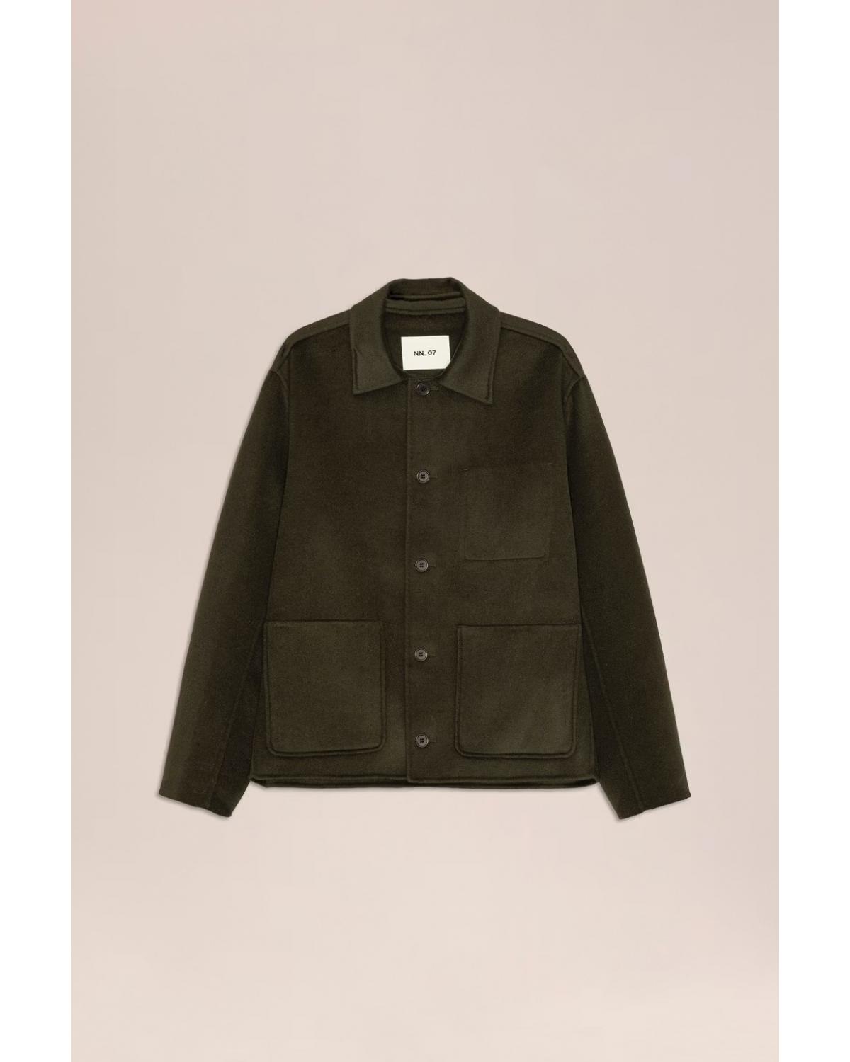 Jacket NN07 Morgan Brushed Wool Kaki