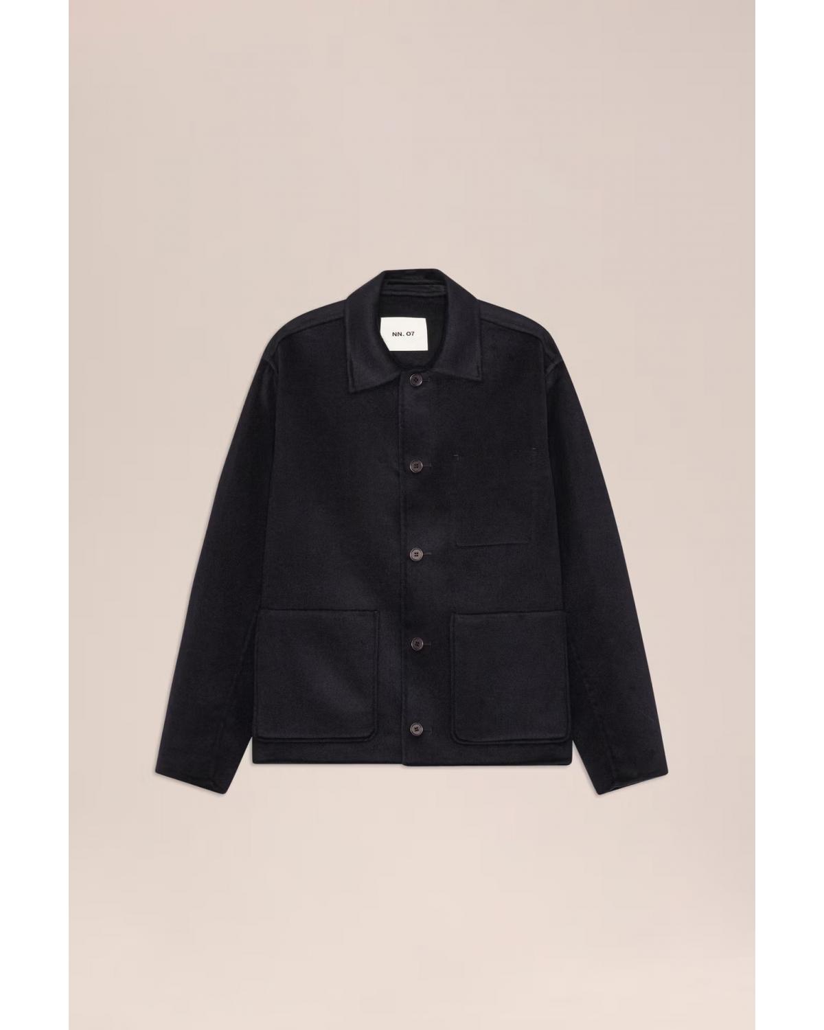 Jacket NN07 Morgan Brushed Wool Marine 