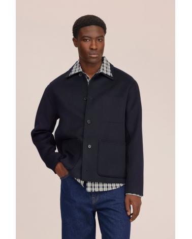 Jacket NN07 Morgan Brushed Wool Marine 
