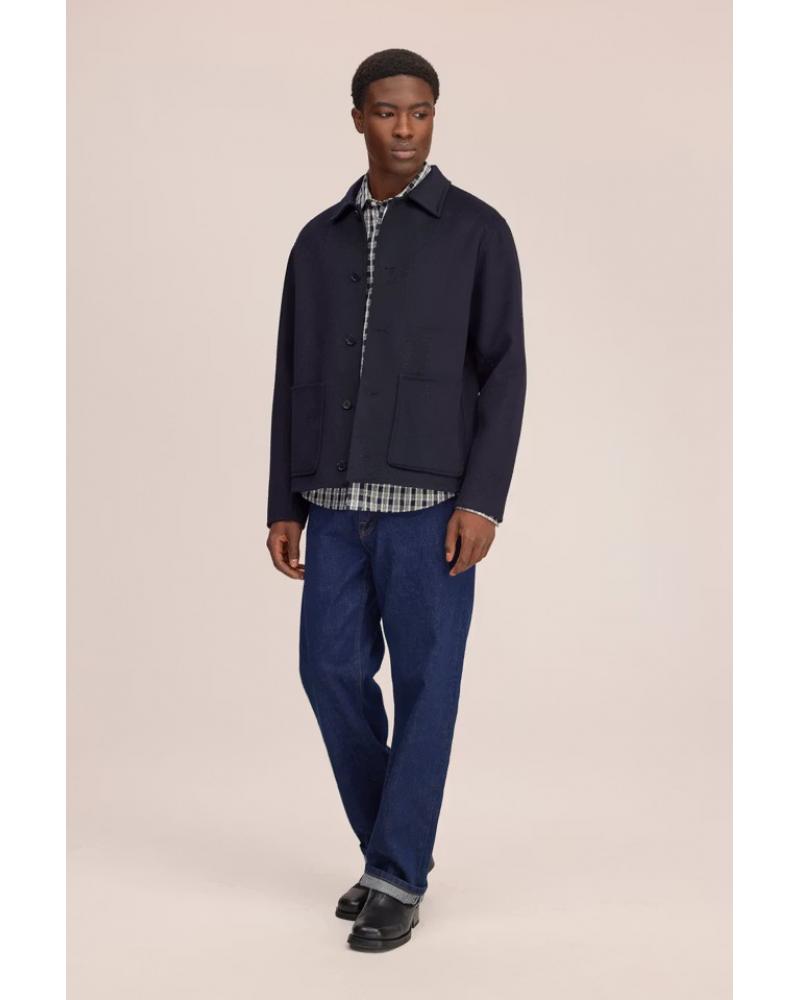 Jacket NN07 Morgan Brushed Wool Marine 