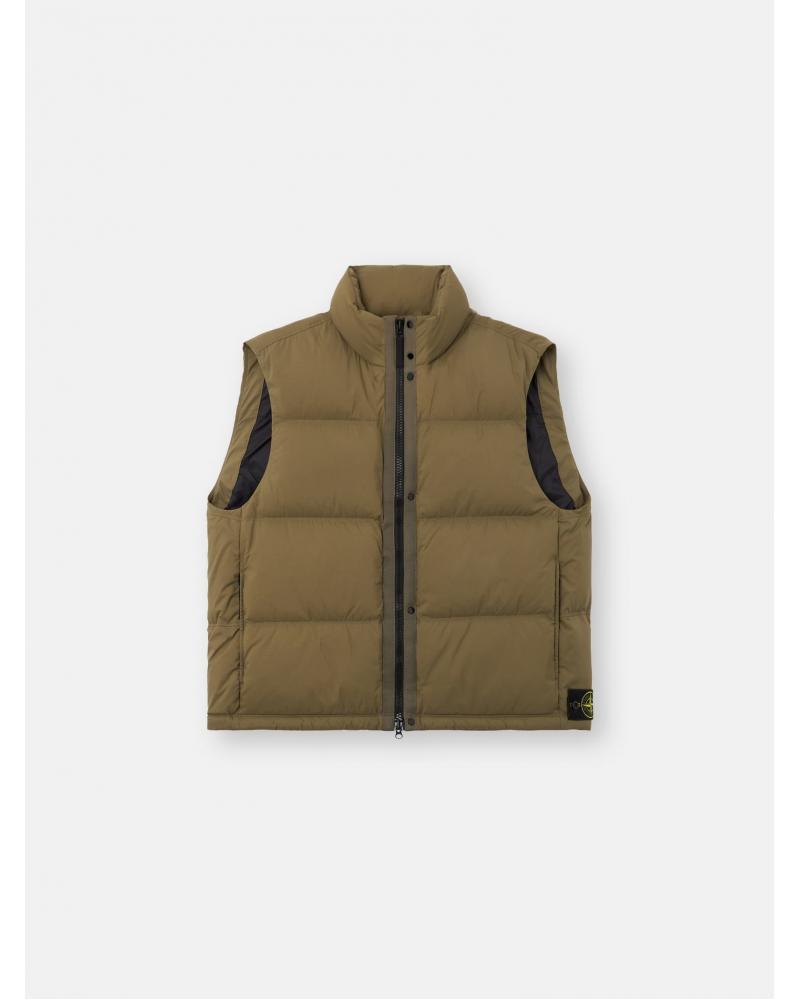 GILET S/MANCHES STONE ISLAND  G100004 S0483 005G MILITARY GREEN KAKI