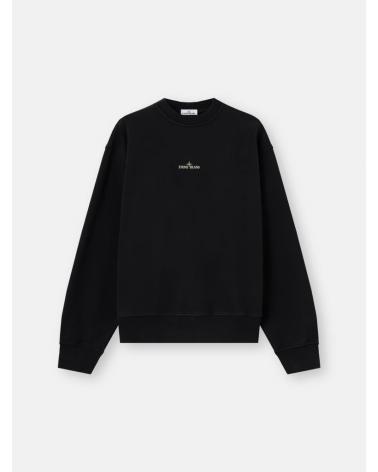 SWEAT STONE ISLAND COL ROND 6100039 S047 0029  NOIR