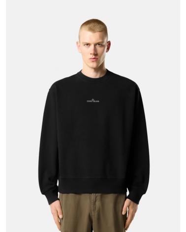 SWEAT STONE ISLAND COL ROND 6100039 S047 0029  NOIR