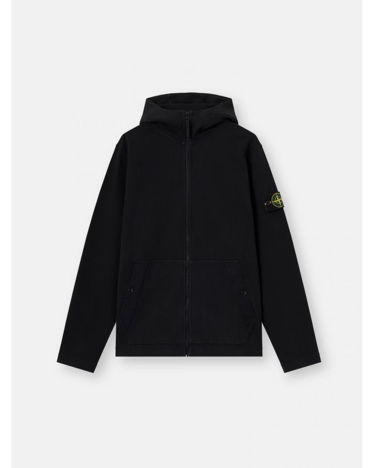SWEATER HOODIE STONE ISLAND 6100020 S0472  0029   NOIR