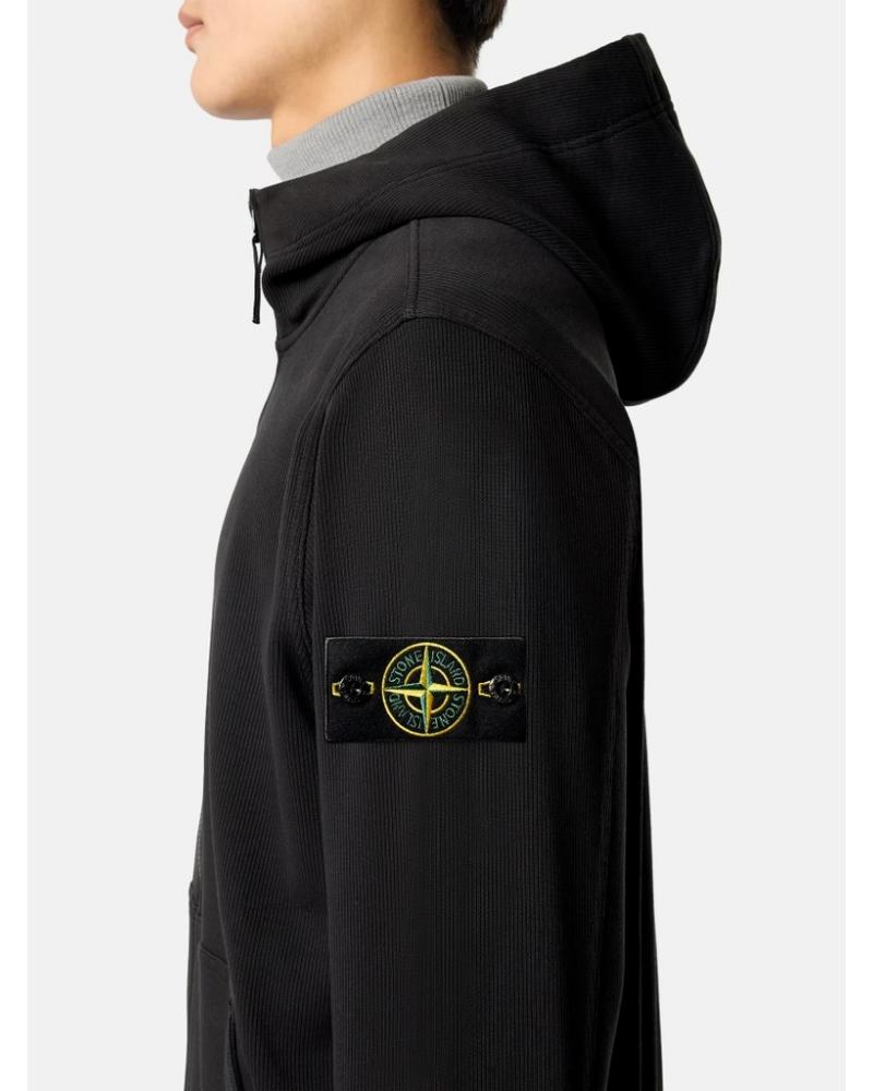 SWEATER HOODIE STONE ISLAND 6100020 S0472  0029   NOIR