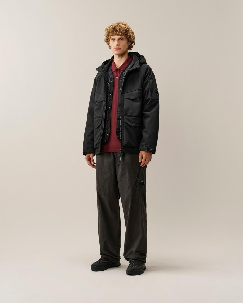 BLOUSON MI LONG  C.P COMPANY.WW04 999 SHELL PADDED HOODED  