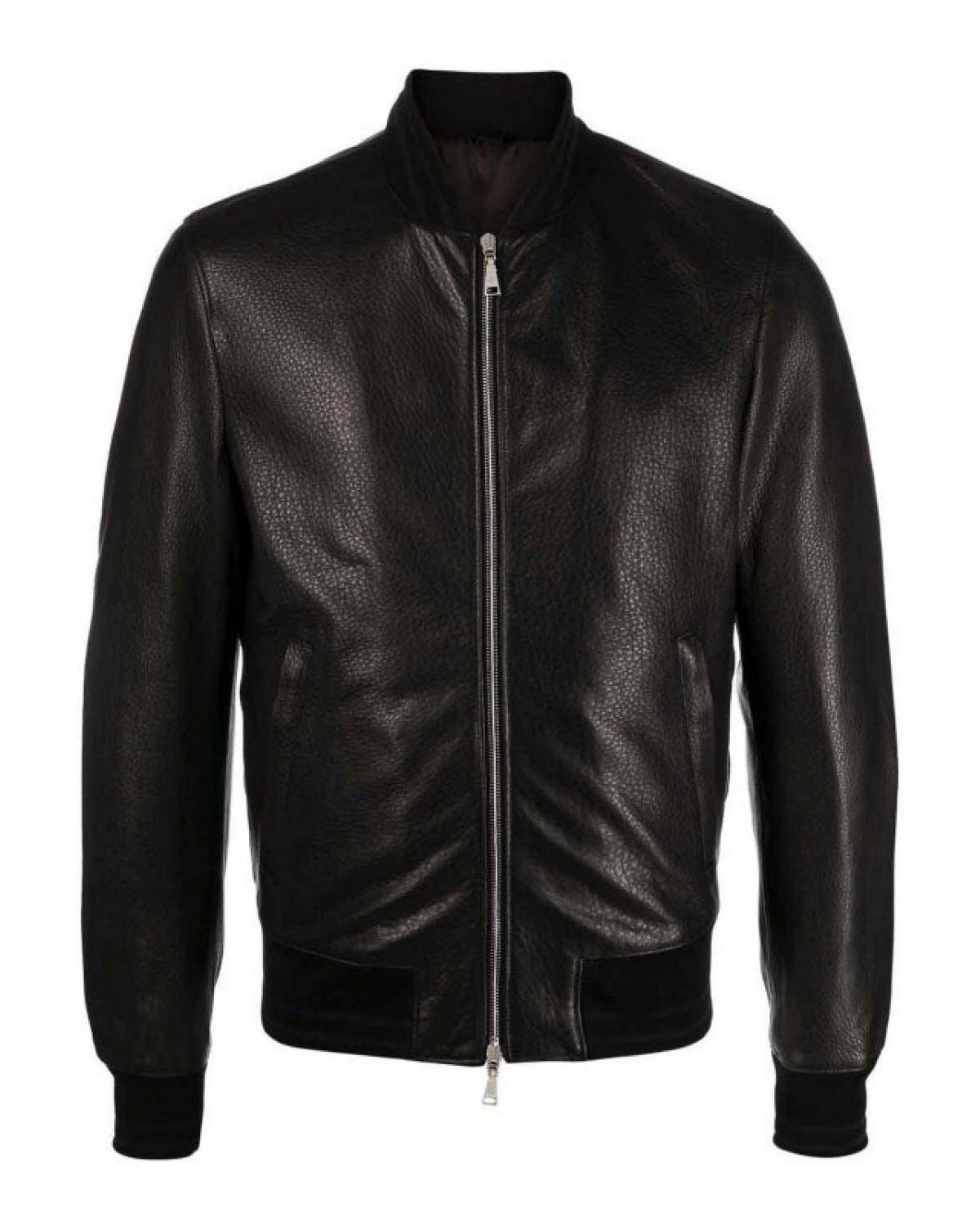 BLOUSON TAGLIATORE CUIR NOIR