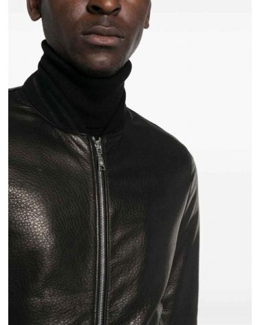 BLOUSON TAGLIATORE CUIR NOIR