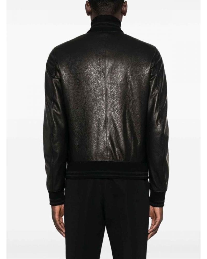 BLOUSON TAGLIATORE CUIR NOIR