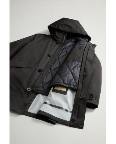 PARKA  WOOLRICH Weaver 3-en-1 avec veste intérieure  réversible NOIR