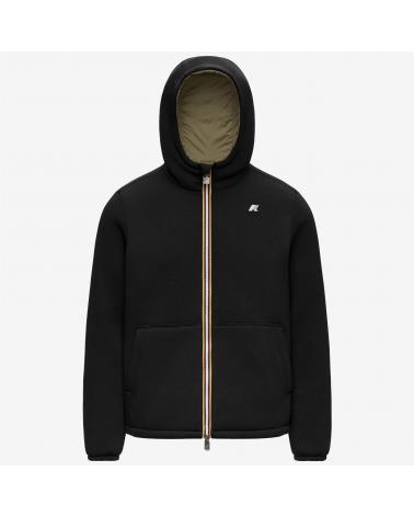 Blouson k-way  Jack Spacer Nylon Double Black Green Army NOIR/KAKI