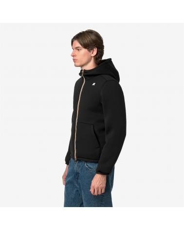 Blouson k-way  Jack Spacer Nylon Double Black Green Army NOIR/KAKI