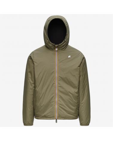 Blouson k-way  Jack Spacer Nylon Double Black Green Army NOIR/KAKI