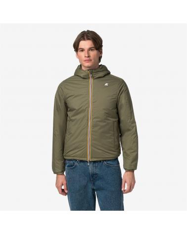 Blouson k-way  Jack Spacer Nylon Double Black Green Army NOIR/KAKI