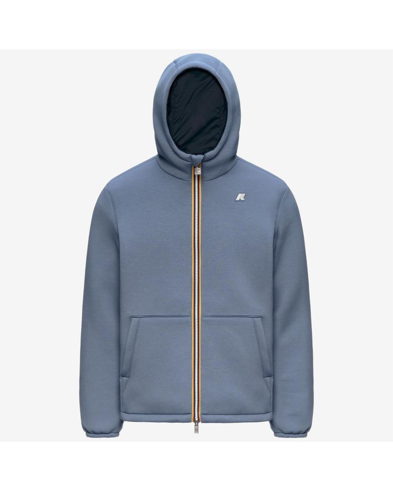 Blouson k-way  Jack Spacer Nylon Double Blue wildl- Blue Depth  Bleu  Marine