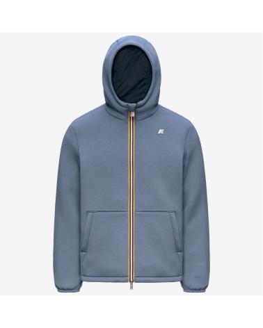 Blouson k-way  Jack Spacer Nylon Double Blue wildl- Blue Depth  Bleu  Marine