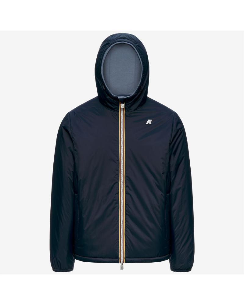 Blouson k-way  Jack Spacer Nylon Double Blue wildl- Blue Depth  Bleu  Marine