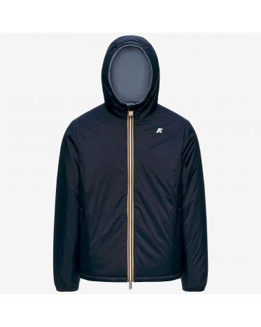 Blouson k-way  Jack Spacer Nylon Double Blue wildl- Blue Depth  Bleu  Marine