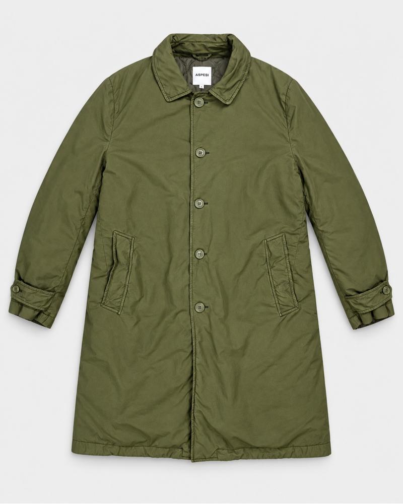 TRENCH ASPESI VODKA LONG VERT MILITAIRE