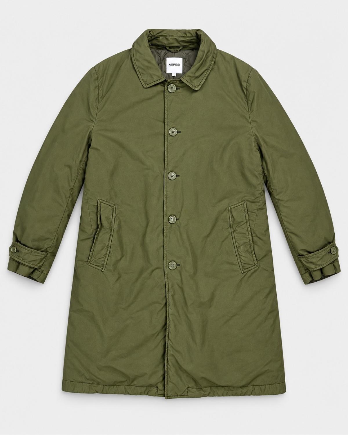 TRENCH ASPESI VODKA LONG VERT MILITAIRE