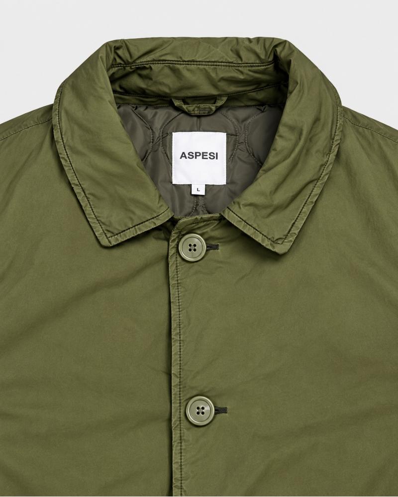 TRENCH ASPESI VODKA LONG VERT MILITAIRE