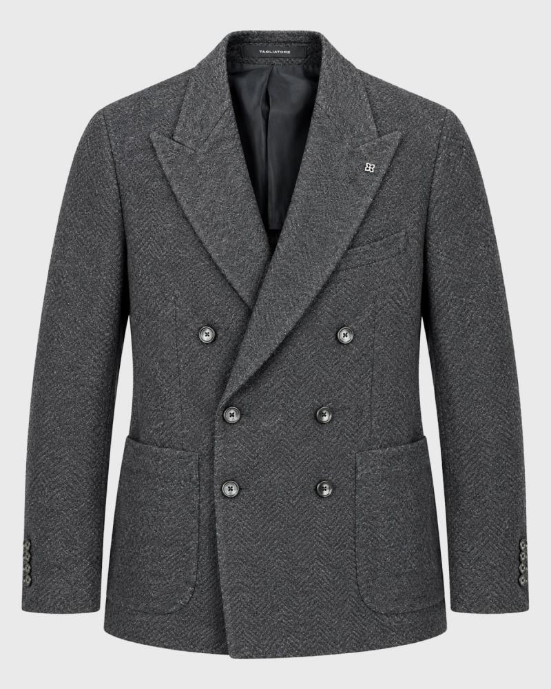 VESTE TAGLIAORE CHEVRONS GRIS