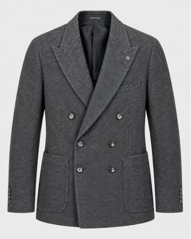 VESTE TAGLIAORE CHEVRONS GRIS