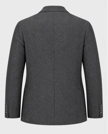 VESTE TAGLIAORE CHEVRONS GRIS