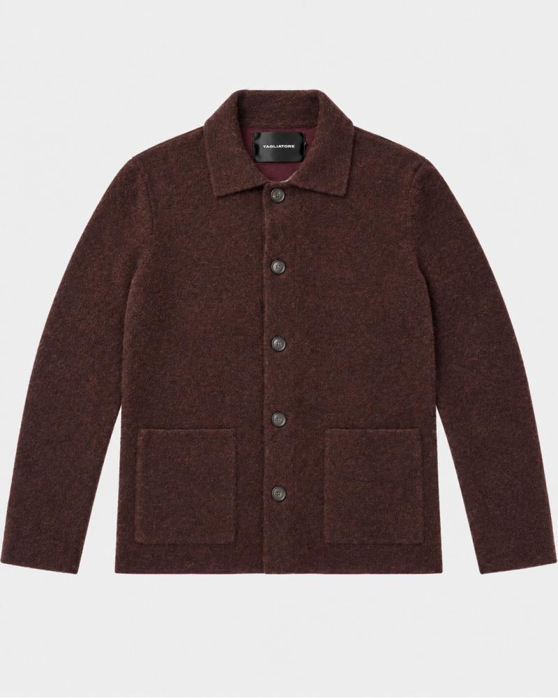 VESTE TAGLIATORE STOR LAINE PURPLE BORDEAUX