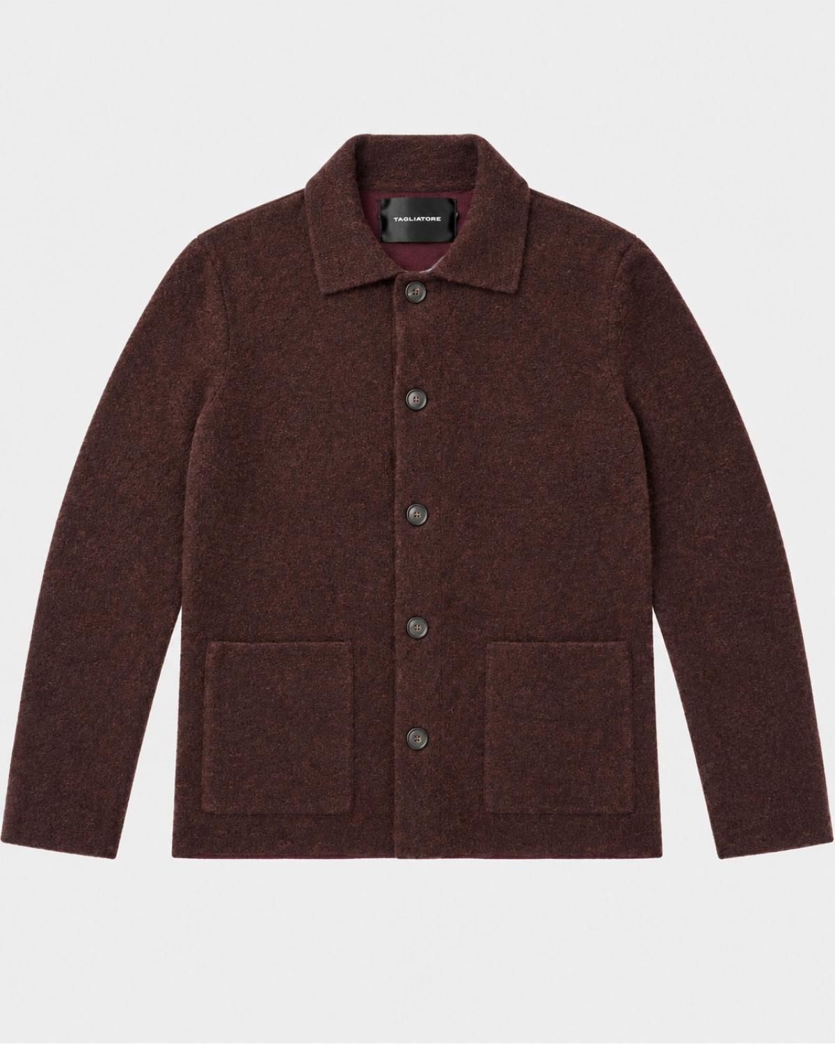 VESTE TAGLIATORE STOR LAINE PURPLE BORDEAUX