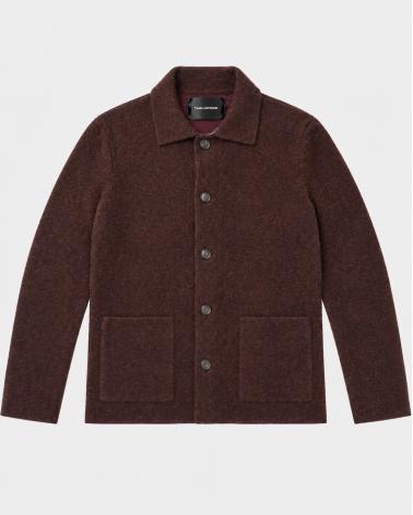 VESTE TAGLIATORE STOR LAINE PURPLE BORDEAUX