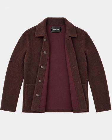 VESTE TAGLIATORE STOR LAINE PURPLE BORDEAUX