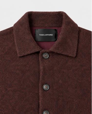 VESTE TAGLIATORE STOR LAINE PURPLE BORDEAUX