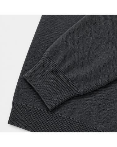 PULL COL DEMI MONTANT SLOWEAR  FLEXWOOL GRIS