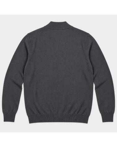 PULL COL DEMI MONTANT SLOWEAR  FLEXWOOL GRIS