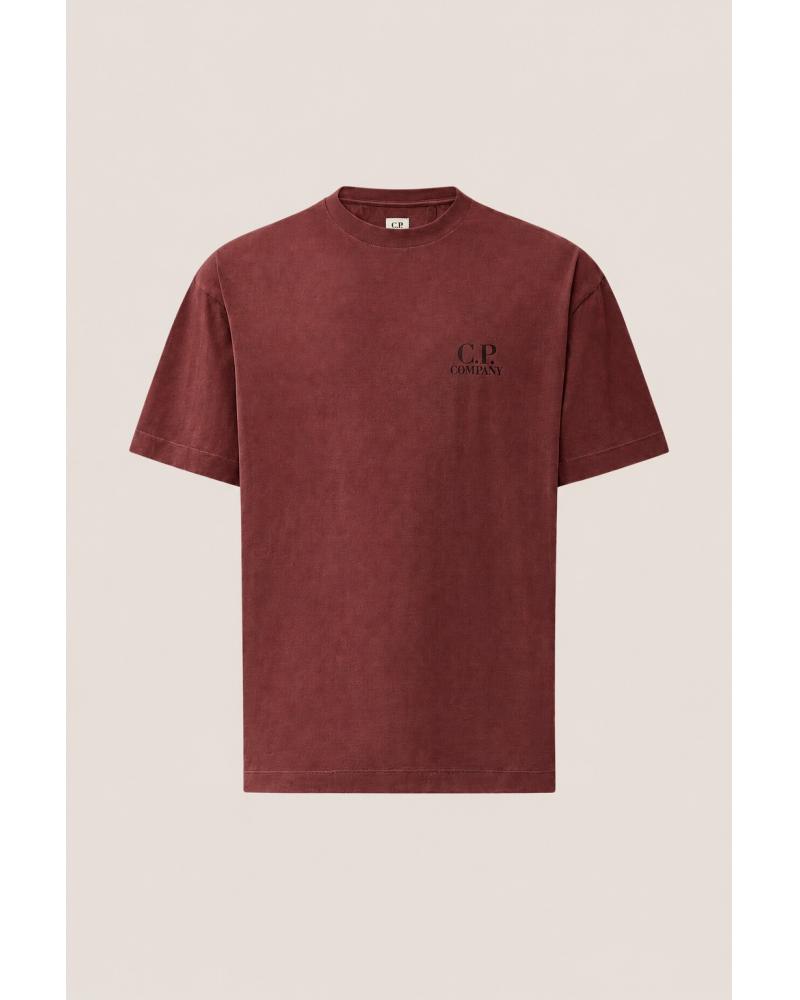 TEE SHIRT JERESEY CONFORT C.P. COMPANY S135A 592 ANDORRA  BORDEAUX