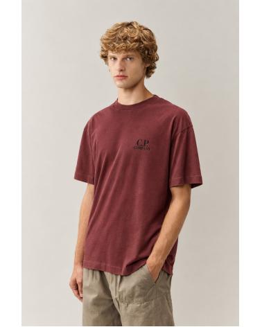 TEE SHIRT JERESEY CONFORT C.P. COMPANY S135A 592 ANDORRA  BORDEAUX