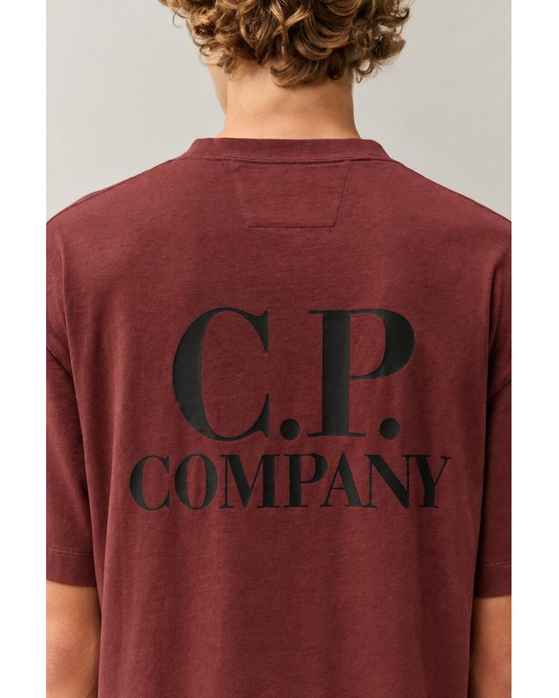 TEE SHIRT JERESEY CONFORT C.P. COMPANY S135A 592 ANDORRA  BORDEAUX