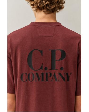 TEE SHIRT JERESEY CONFORT C.P. COMPANY S135A 592 ANDORRA  BORDEAUX