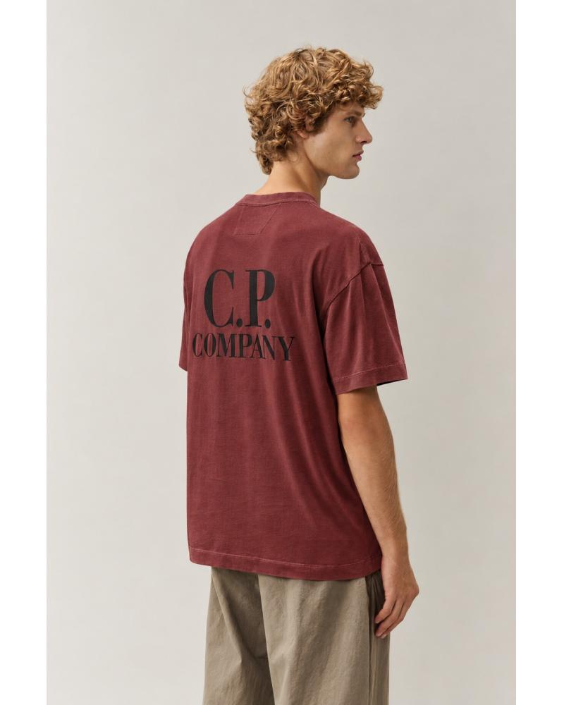 TEE SHIRT JERESEY CONFORT C.P. COMPANY S135A 592 ANDORRA  BORDEAUX