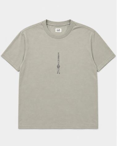 TEE SHIRT SLEEVE LOGO C.P. COMPANY S184A 936 GRIS