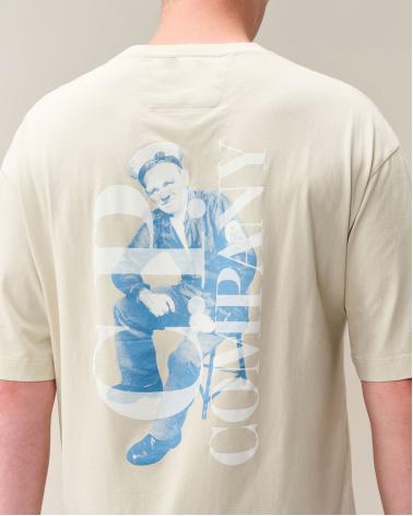 TEE SHIRT C.P COMPANY TS209A 120 SILVER BIRCH ECRU