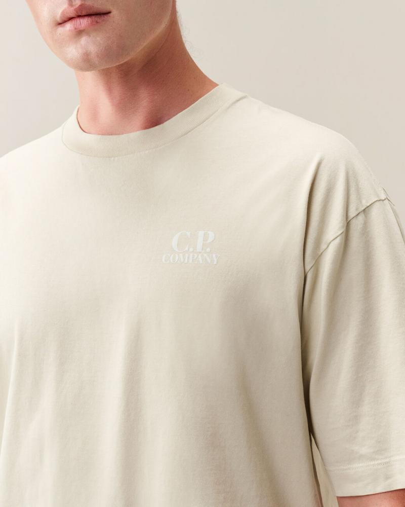 TEE SHIRT C.P COMPANY TS209A 120 SILVER BIRCH ECRU