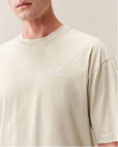 TEE SHIRT C.P COMPANY TS209A 120 SILVER BIRCH ECRU