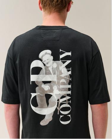 TEE SHIRT C.P COMPANY TS209A  999 NOIR