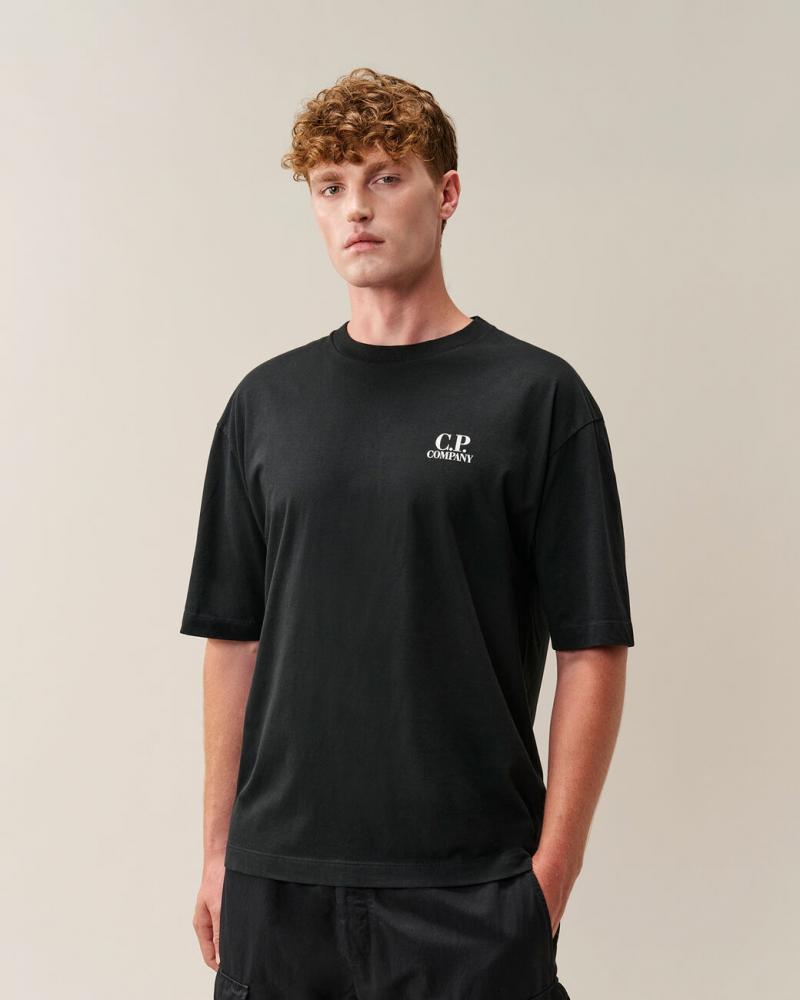 TEE SHIRT C.P COMPANY TS209A  999 NOIR