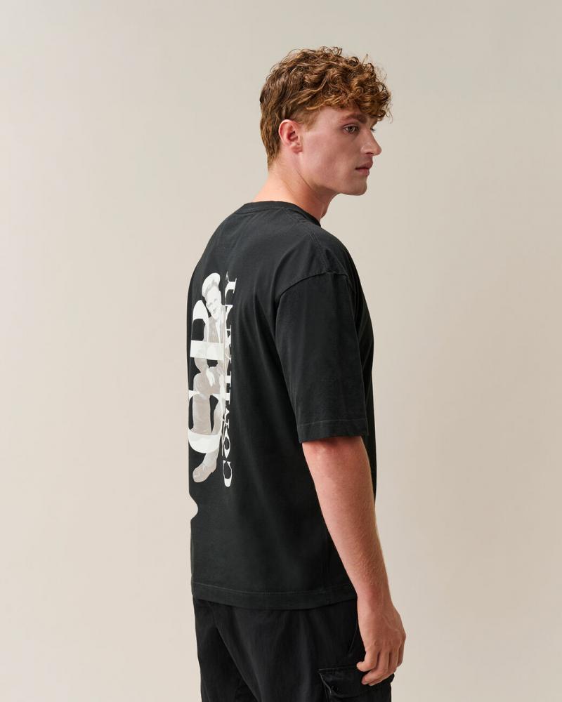 TEE SHIRT C.P COMPANY TS209A  999 NOIR