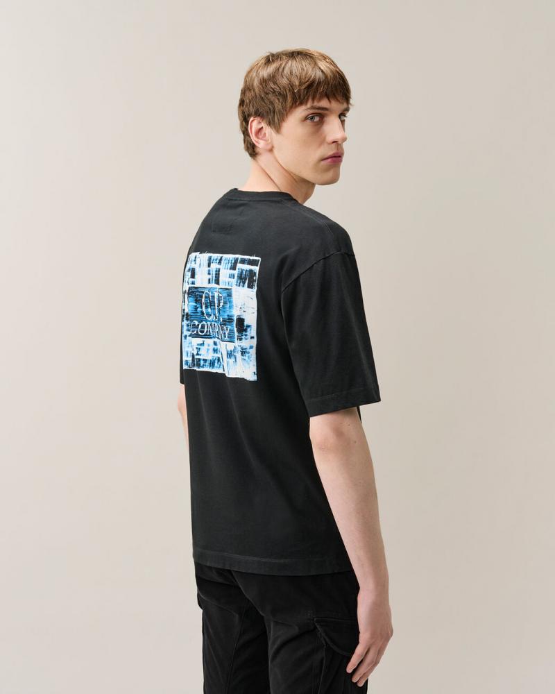 TEE SHIRT C.P COMPANY TS180A 999 NOIR