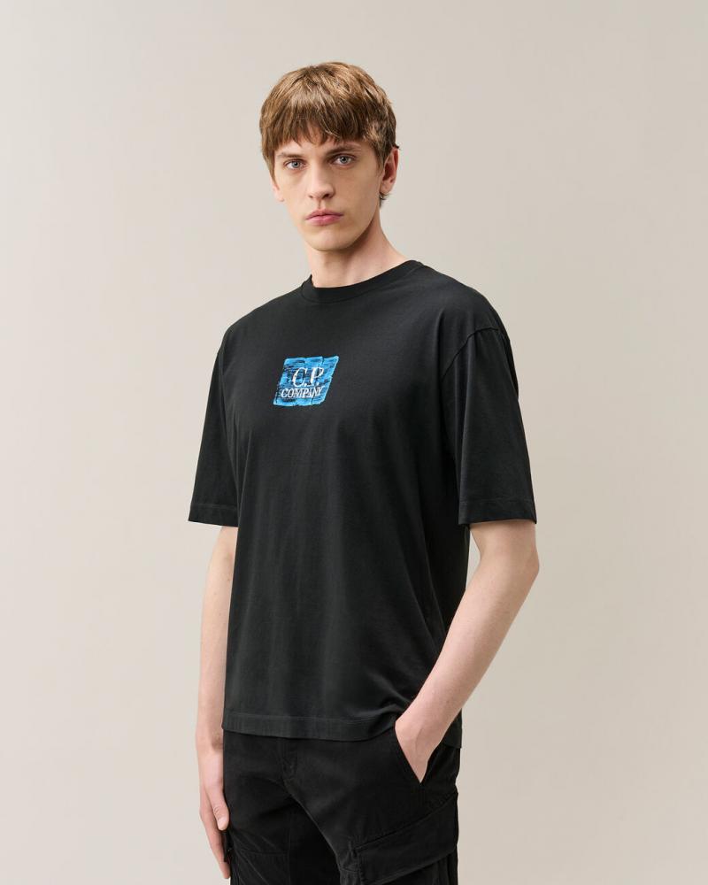 TEE SHIRT C.P COMPANY TS180A 999 NOIR