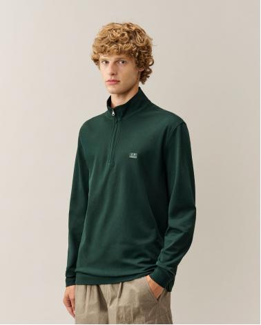 Polo C.P. Company  M/L 156A  697 Stretch Piquet Ponderosa Pine Vert